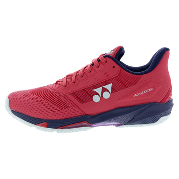 Men`s Power Cushion AD-ACCEL All Court Tennis Shoes Sunset Red TOP TENNIS SHOES YONEX
