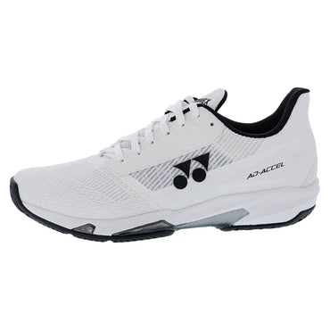Men`s Power Cushion AD-Accel All Court Tennis Shoes White and Black TOP TENNIS SHOES YONEX