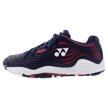Men`s Power Cushion Fusionrev 5 Tennis Shoes Navy and Red TOP TENNIS SHOES YONEX