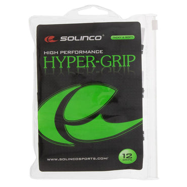 Hyper Extra Tacky Tennis Overgrip White 12 Pack Grips SOLINCO