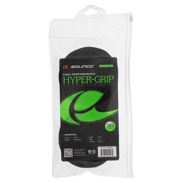 Hyper Extra Tacky Tennis Over Grip Black 30 Pack Grips SOLINCO