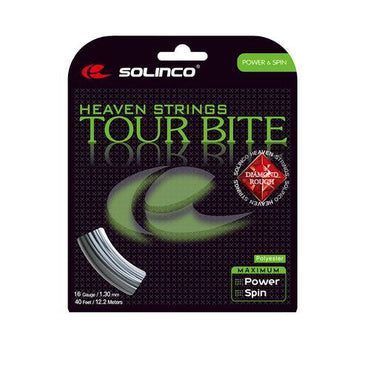 Tour Bite Diamond Rough Tennis String Silver Tournament Gear SOLINCO 17