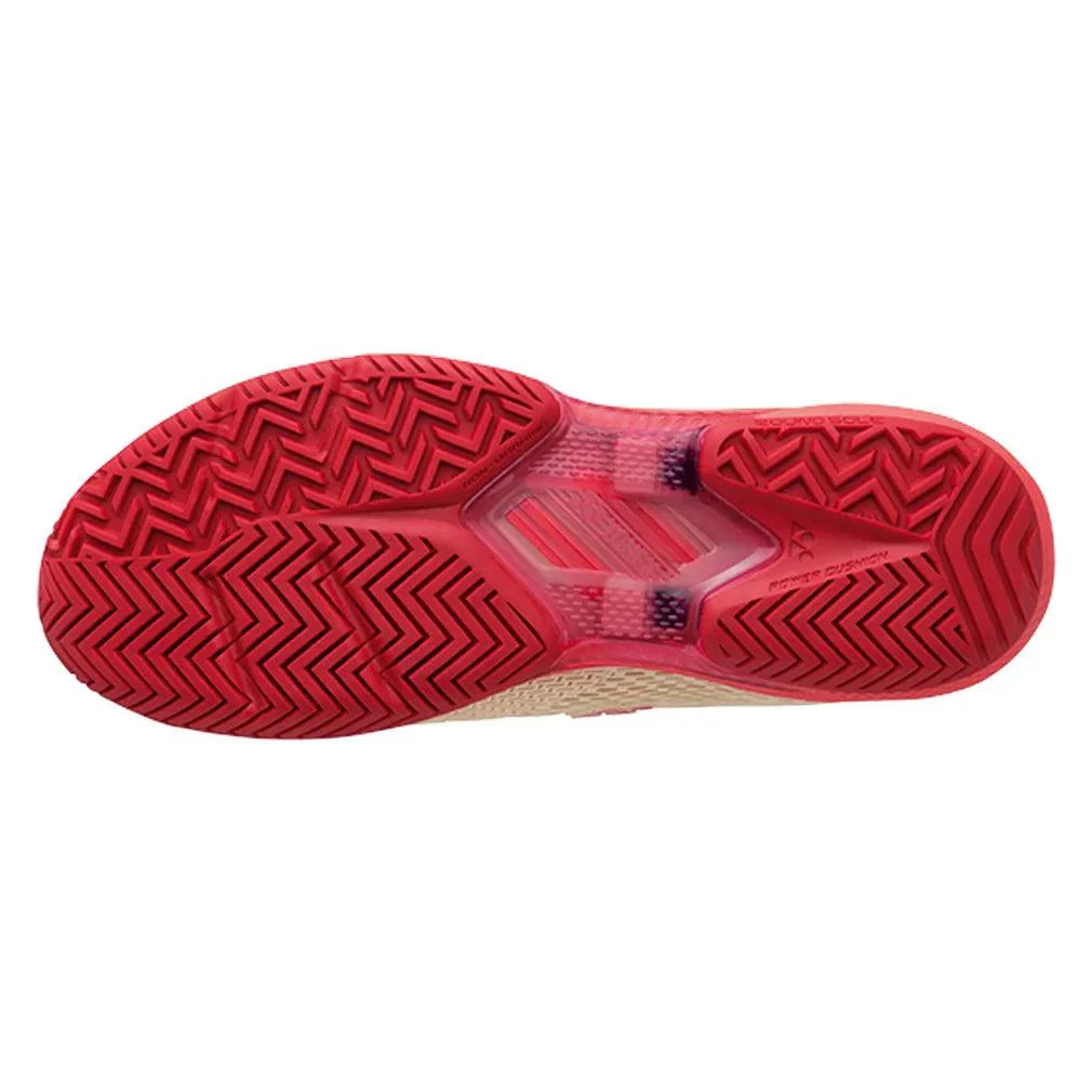 Women`s AD-ACCEL Tennis Shoes Beige and Pink YONEX