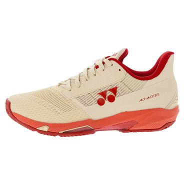 Women`s AD-ACCEL Tennis Shoes Beige and Pink YONEX
