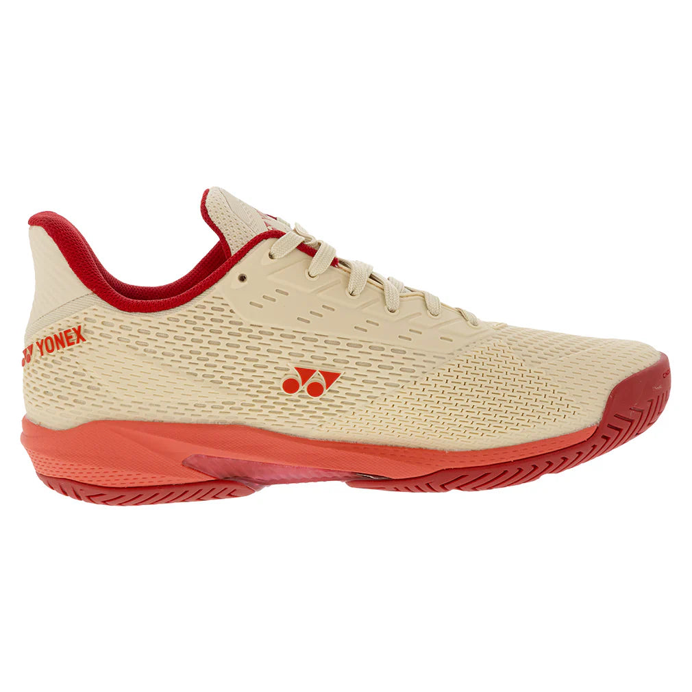 Women`s AD-ACCEL Tennis Shoes Beige and Pink YONEX