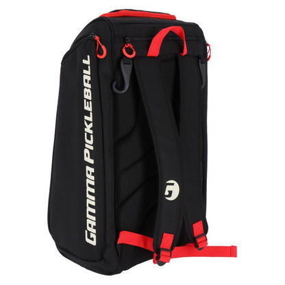 Pickleball Tour Backpack Black and Red Pickleball Bags And Backpacks GAMMA