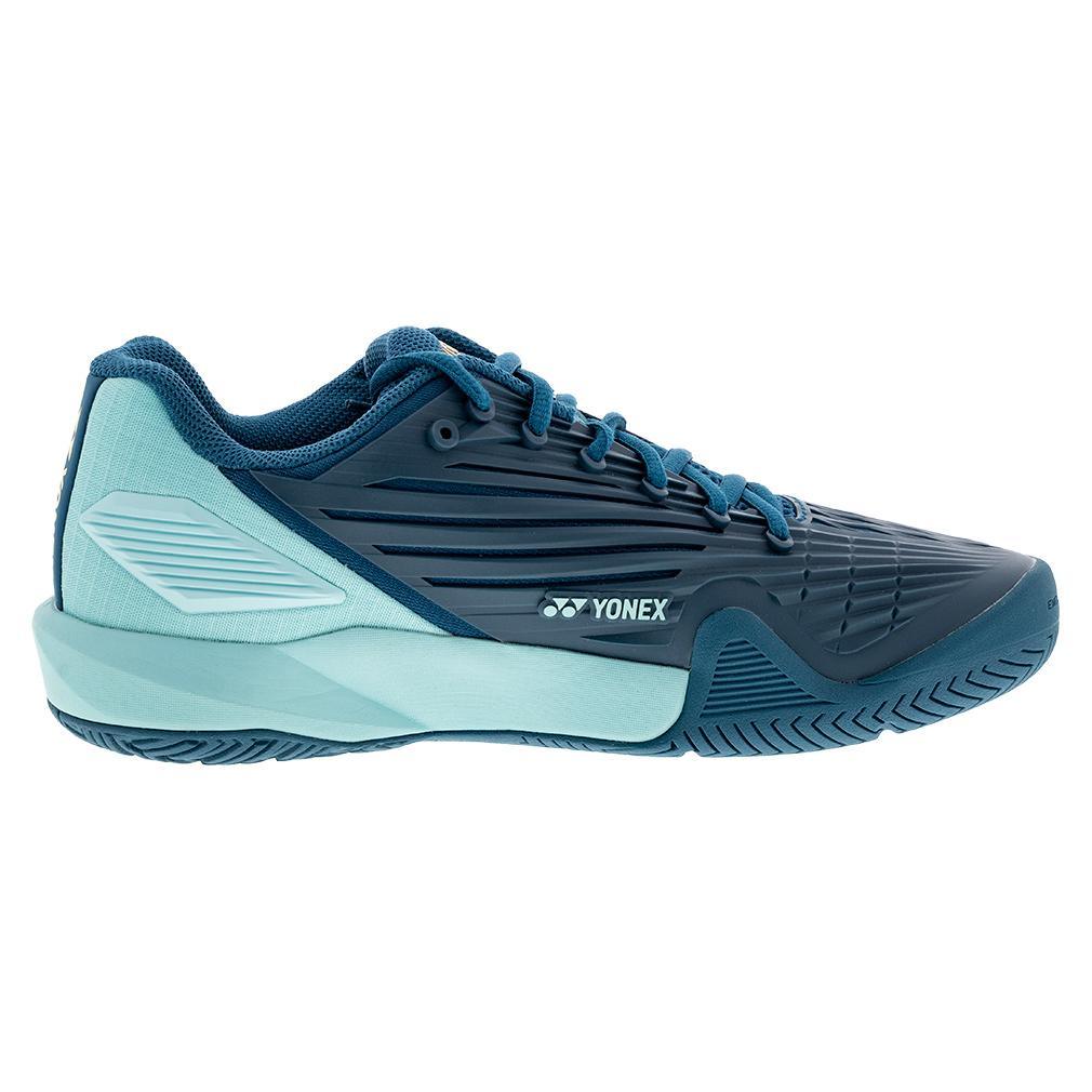 Men's Eclipsion 5 Tennis Shoes Blue and Green Tournament Gear YONEX