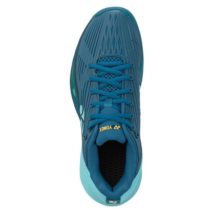 Men's Eclipsion 5 Tennis Shoes Blue and Green Tournament Gear YONEX