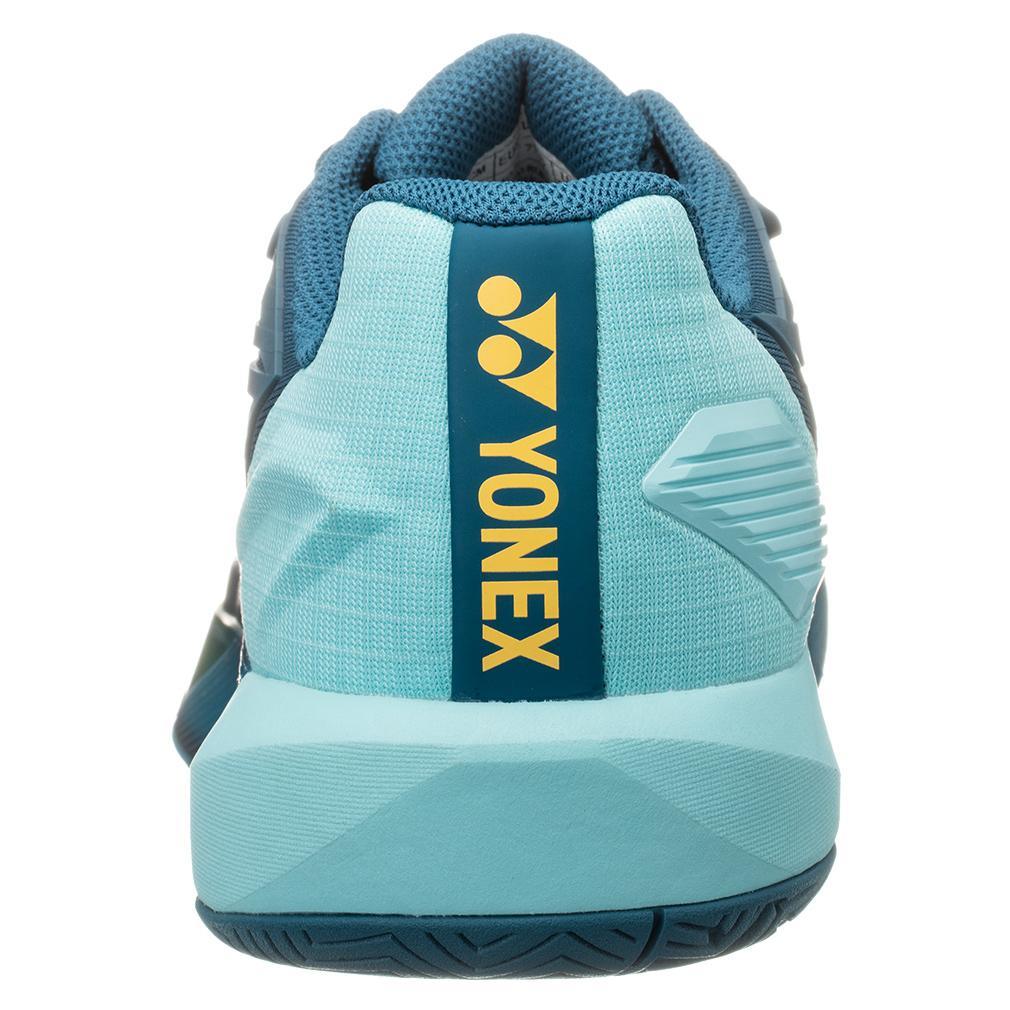 Men's Eclipsion 5 Tennis Shoes Blue and Green Tournament Gear YONEX