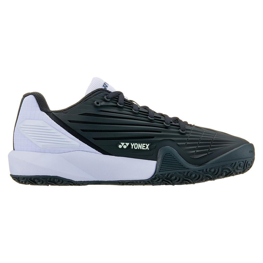 Men's Eclipsion 5 Clay Tennis Shoes Black and Purple Top Tennis Shoes YONEX