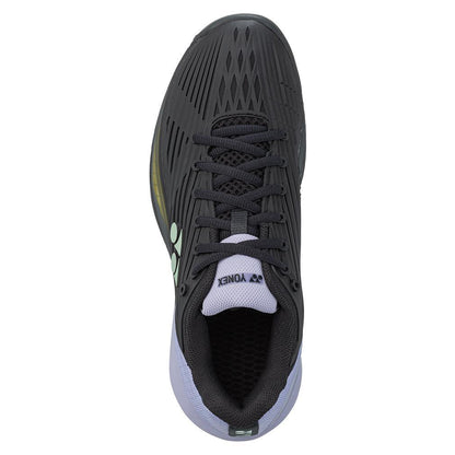 Men's Eclipsion 5 Clay Tennis Shoes Black and Purple Top Tennis Shoes YONEX