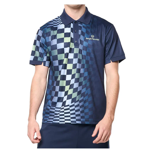 Men`s Luca Pique Tennis Polo MENS APPAREL SERGIO TACCHINI S 225_MARITIME_BLUE