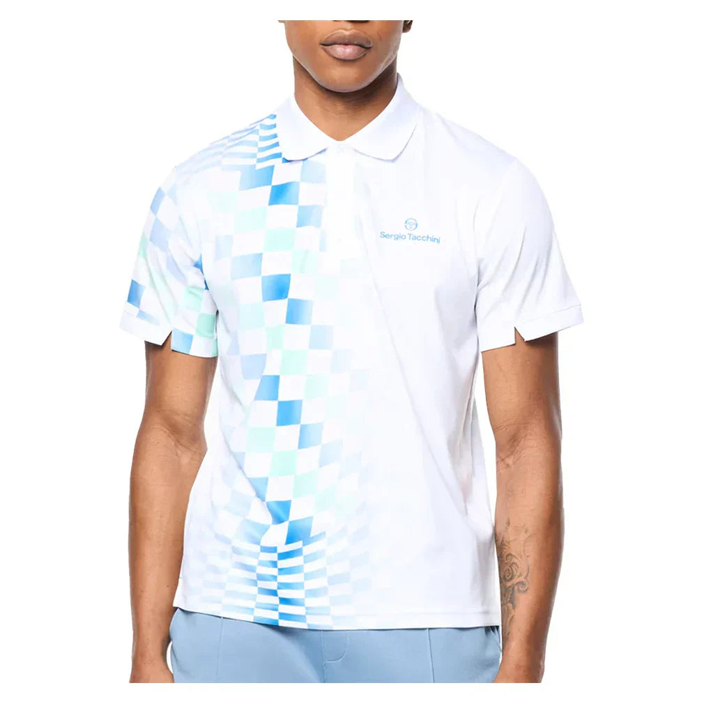 Men`s Luca Pique Tennis Polo MENS APPAREL SERGIO TACCHINI S 050_BT_WHITE