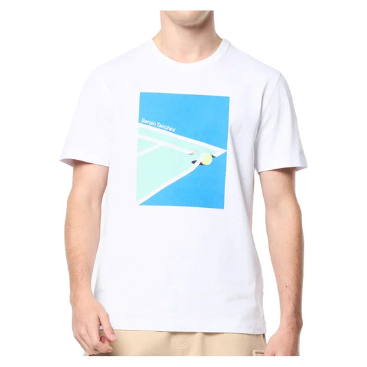 Men`s Dante Tennis T-Shirt Brilliant White MENS APPAREL SERGIO TACCHINI S BT_WHITE