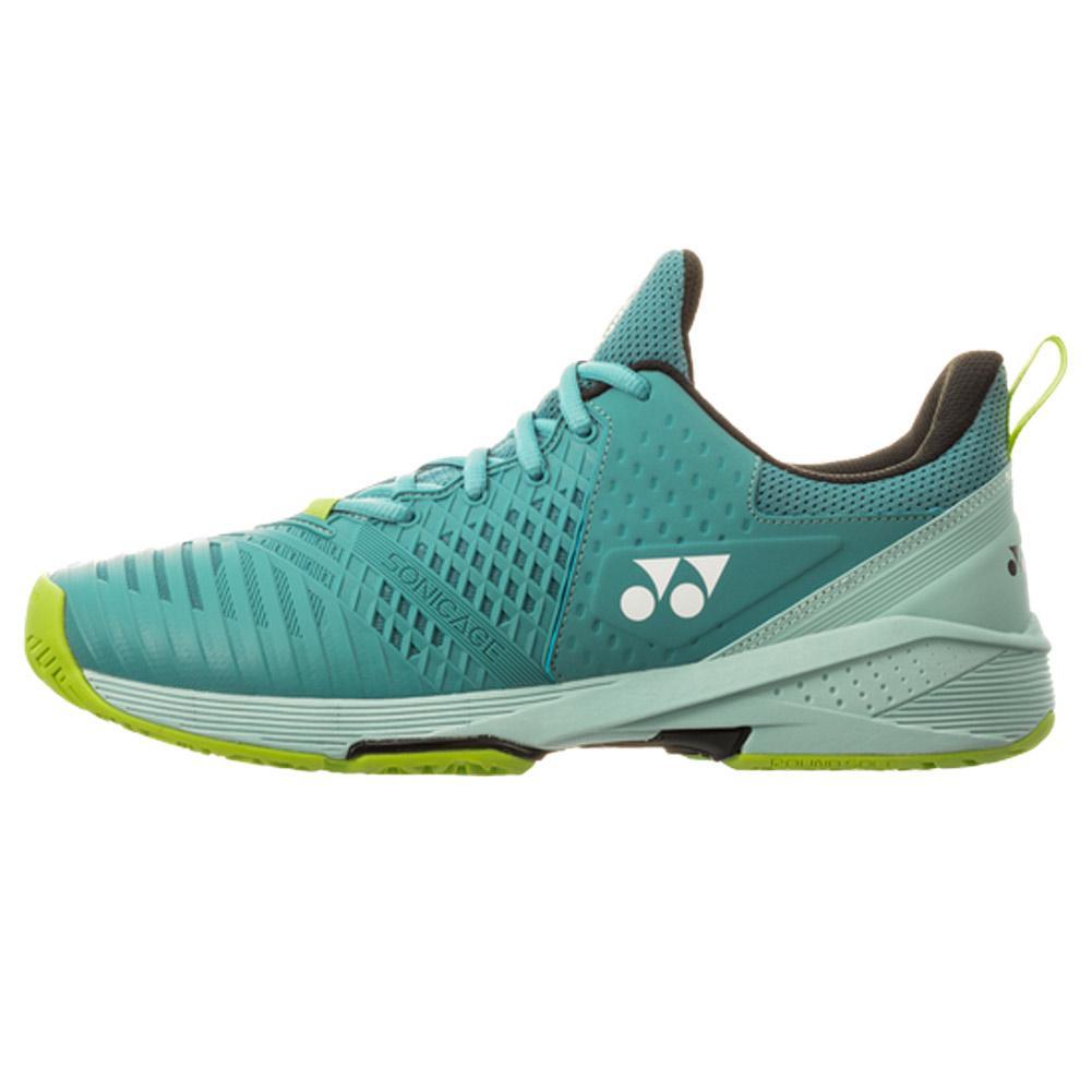 Men's Sonicage 3 Wide Tennis Shoes Smoke Blue Shoes YONEX 8