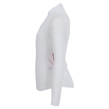Girls' Mandarin Collar Long Sleeve Tennis Top White Outerwear LUCKY IN LOVE White XS