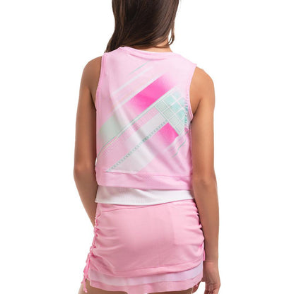 Girl's Deco In Love Tennis Tank White Girls Apparel LUCKY IN LOVE