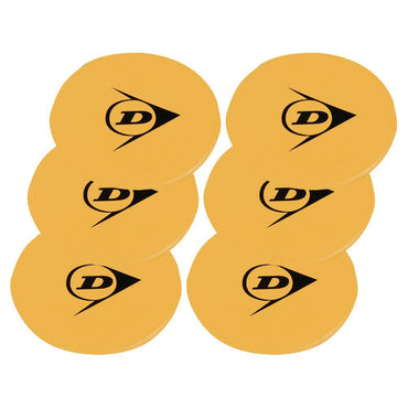 On-Court Tennis Spot Targets 6 Pack Yellow Court Equipment DUNLOP