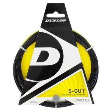 S-Gut 16G Black Tennis String Strings DUNLOP