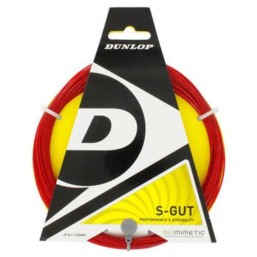S-Gut 17G Red Tennis String Strings DUNLOP