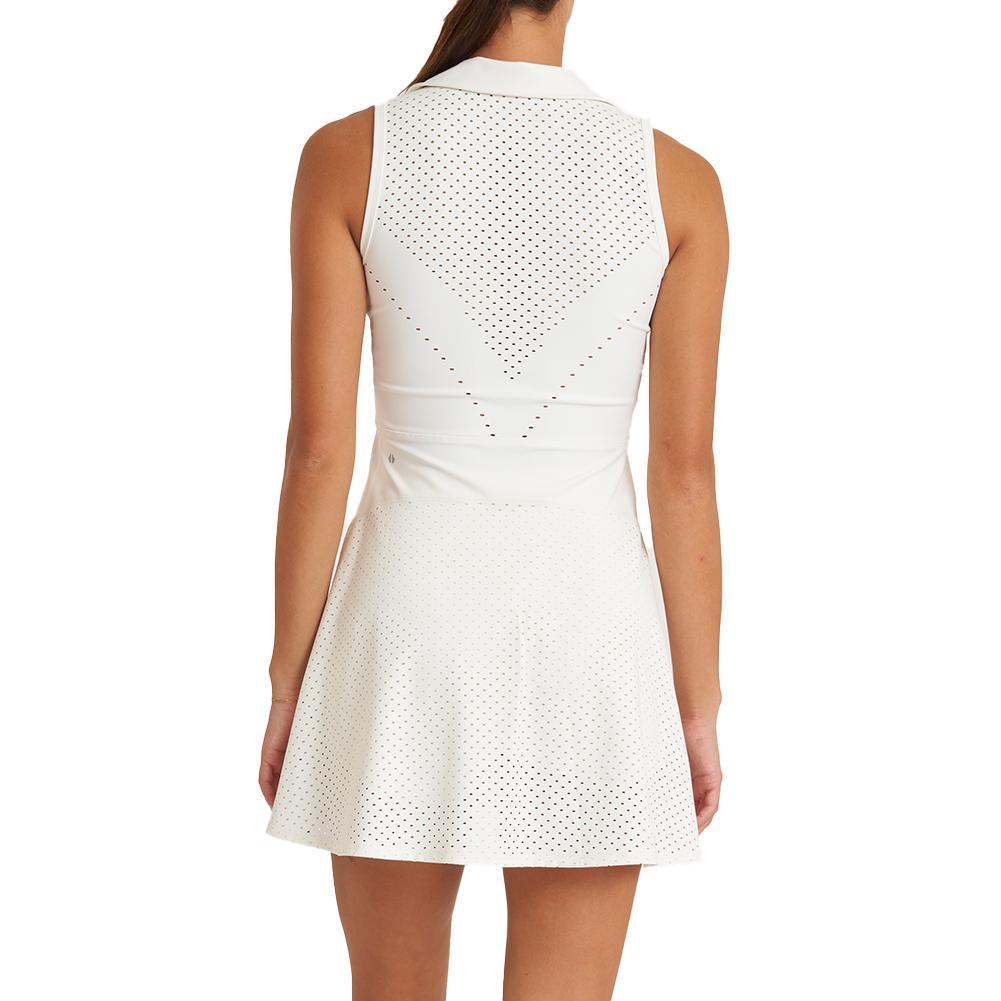 Women's Perforated Zip Tennis Dress Womens Apparel THRIVE SOCIETE