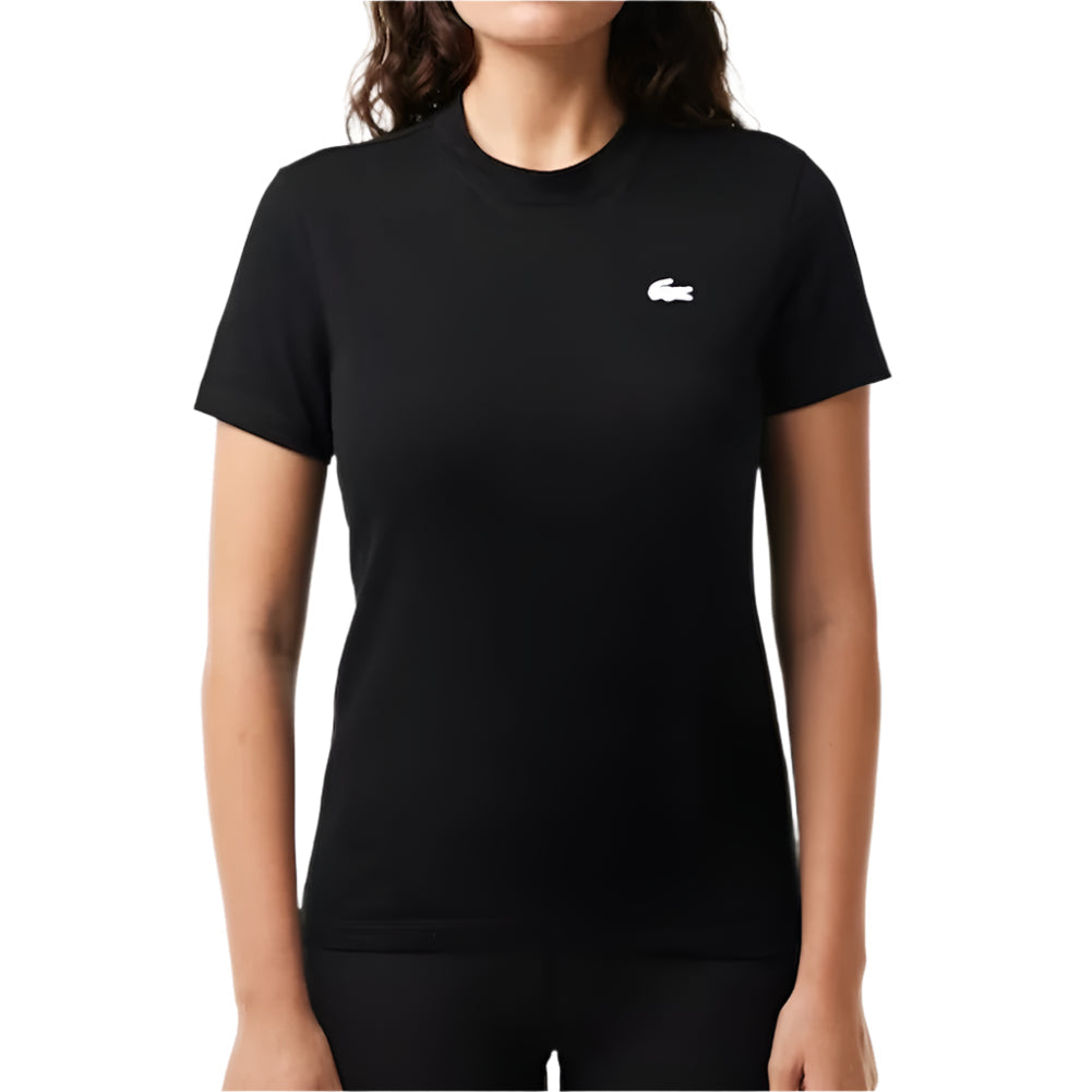 Women's Core Performance Tennis Tee Womens Apparel LACOSTE Black XS