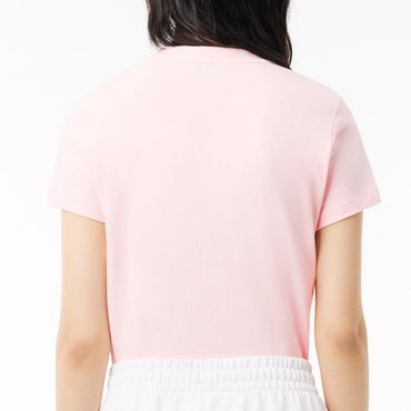 Women`s Sport Organic Tennis Jersey Top Flamant LACOSTE