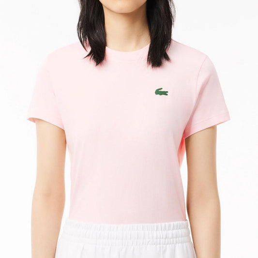 Women`s Sport Organic Tennis Jersey Top Flamant LACOSTE 6(EUR38) Flamant