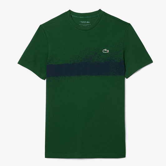 Men`s Novak Djokovic Ultra Dry Fan Tennis Crew LACOSTE SMALL Green