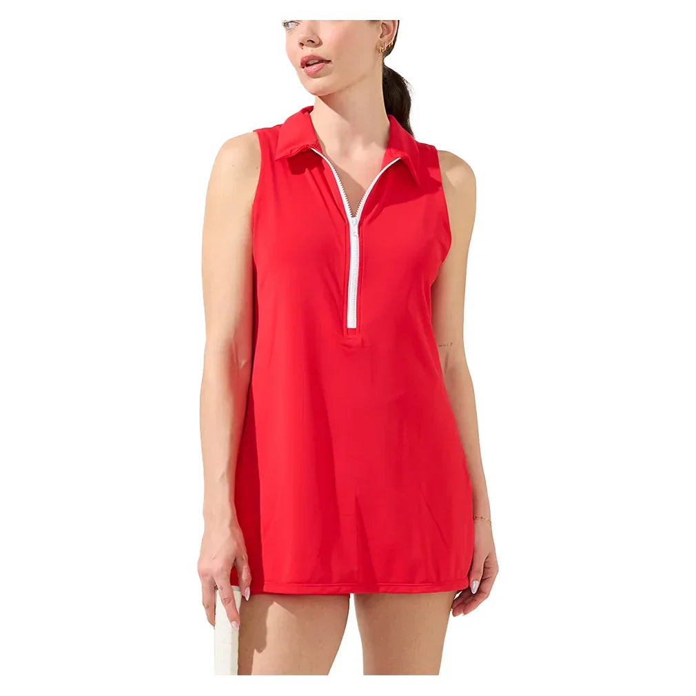 Women`s The Hampton Tennis Dress BOBBE XS RED