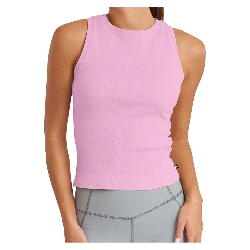 Women`s Classic Crew Neck Tennis Tank Azalea THRIVE SOCIETE XS Pink