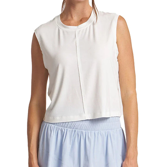 Women`s Overlap Back Tennis Top White THRIVE SOCIETE XS White