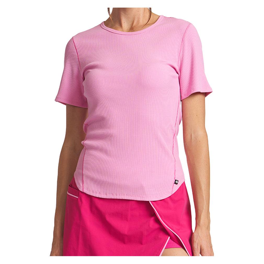 Women`s Essential Ladder Stitch Tennis Top Azalea THRIVE SOCIETE XS Pink