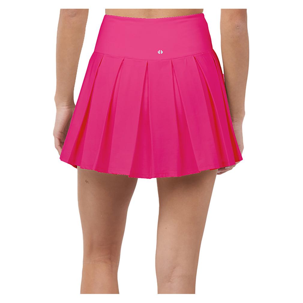 Women`s Endure Piped Pleated Tennis Skort Dragon Fruit and Azalea THRIVE SOCIETE
