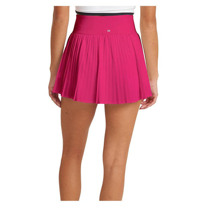 Women`s 14.5 inch Pleated Tennis Skort Dragon Fruit THRIVE SOCIETE
