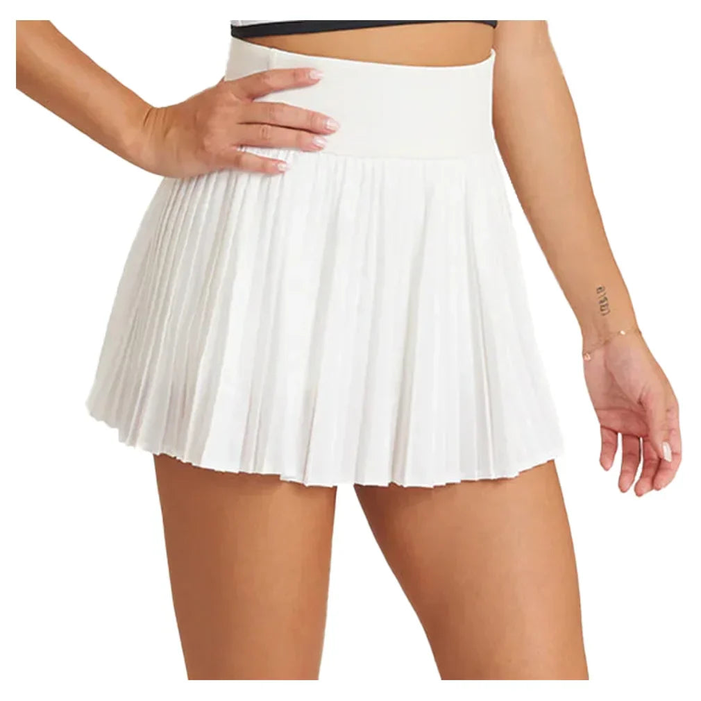 Women`s 14.5 inch Pleated Tennis Skort White THRIVE SOCIETE XL White