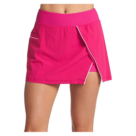 Women`s Piped Slit Tennis Skort THRIVE SOCIETE DRAGON_FRUIT XS