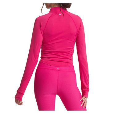Women`s Zip Performance Long Sleeve Tennis Top THRIVE SOCIETE