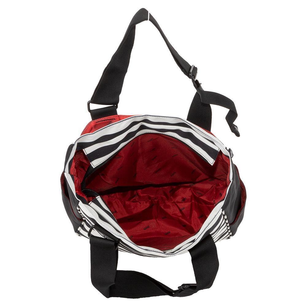 Women's Tennis Tote Stripes Black and Coconut Promotions MAGGIEMATHER