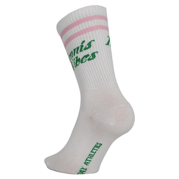 Tennis Vibes Socks Pink and Green Socks RUNWAY ATHLETICS