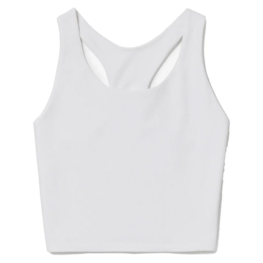 Women`s Cross Court Long Line Tennis Bra Top White FILA XS White