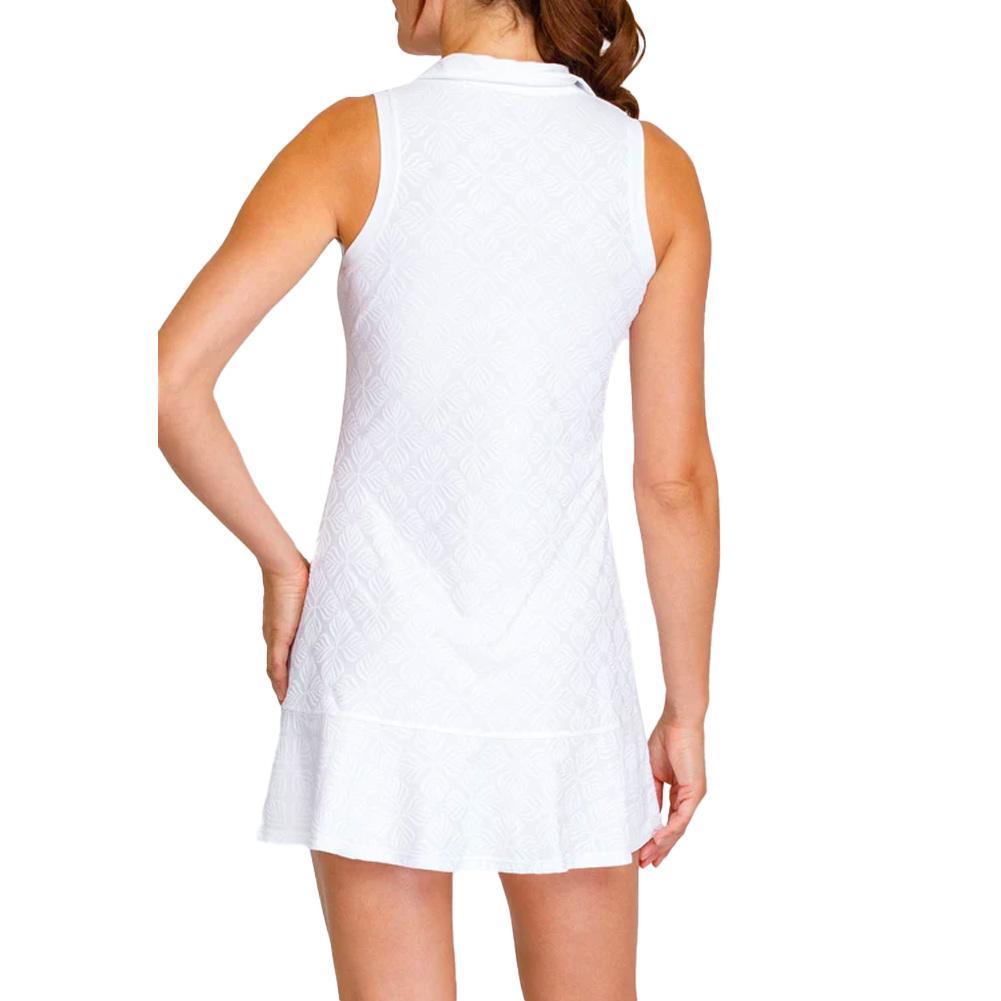 Women's Zena Sleeveless Tennis Dress Crystal Jacquard Womens Apparel TAIL