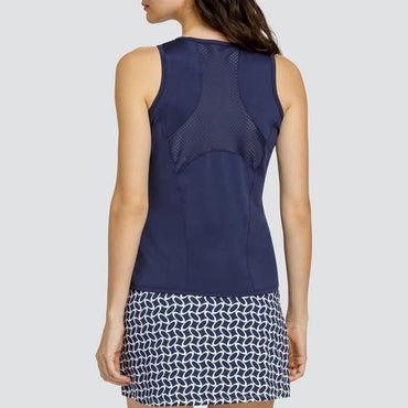 Women's Eudora Tennis Tank Navy Blue Womens Apparel TAIL S