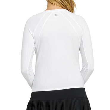 Women`s Legend Long Sleeve Tennis Raglan Chalk TAIL