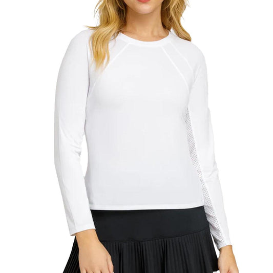Women`s Legend Long Sleeve Tennis Raglan Chalk TAIL XS White