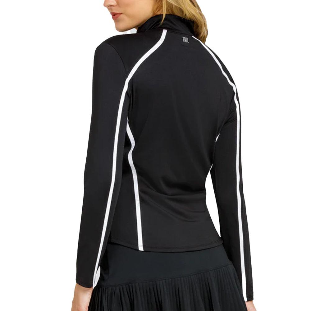 Women`s Samaris Mock Neck Tennis Jacket Onyx TAIL