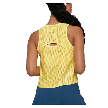 Women`s Circle Mesh Vent Tennis Tank Daffodil LIJA