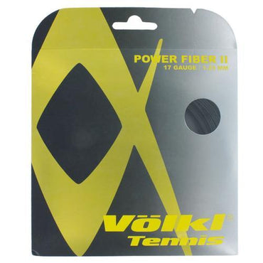 Power Fiber II 17G Black Tennis String Strings VOLKL