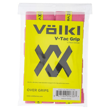 V-Tac Tennis Overgrip 12 Pack Pink Promotions VOLKL