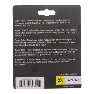 Super Grip II 3 Pack Tennis Overgrip Black Other Accessories VOLKL